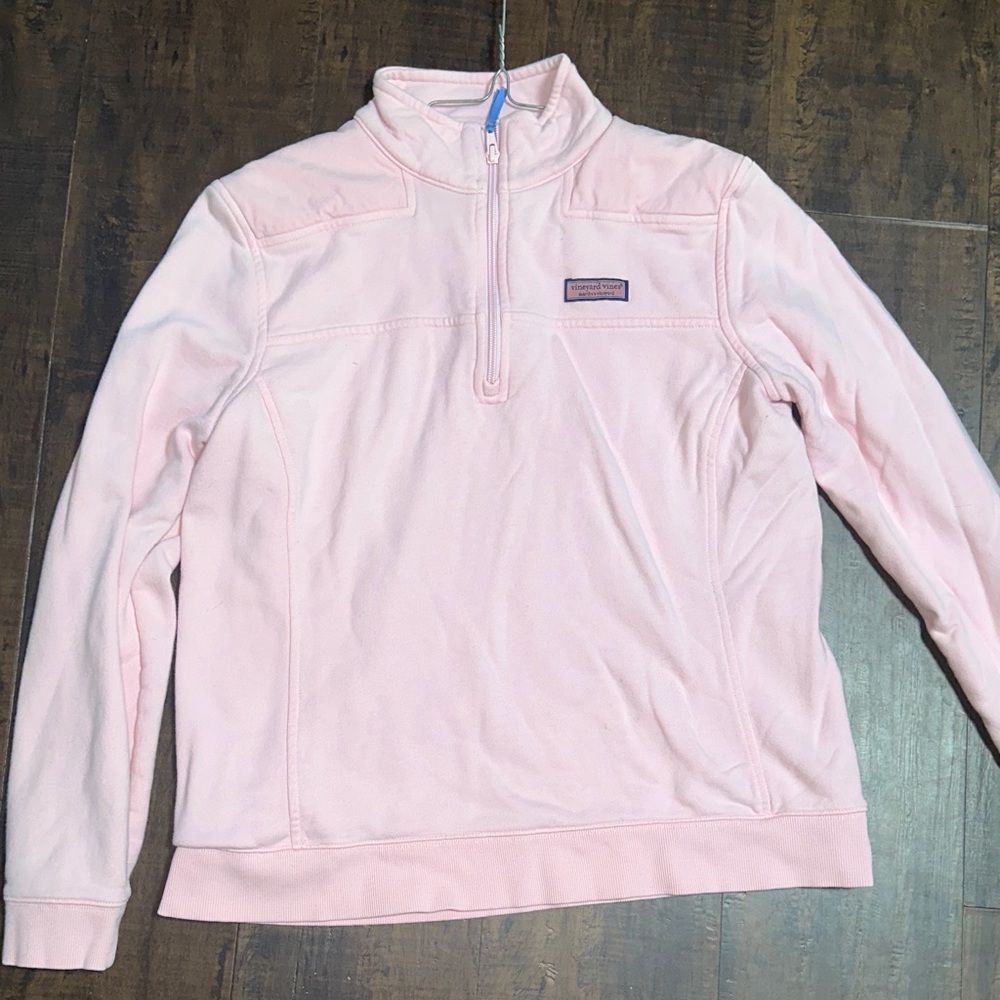 Vineyard Vines Pink Quarter-Zip Pullover